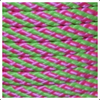 PPM touw 8 mm roze/lime streep